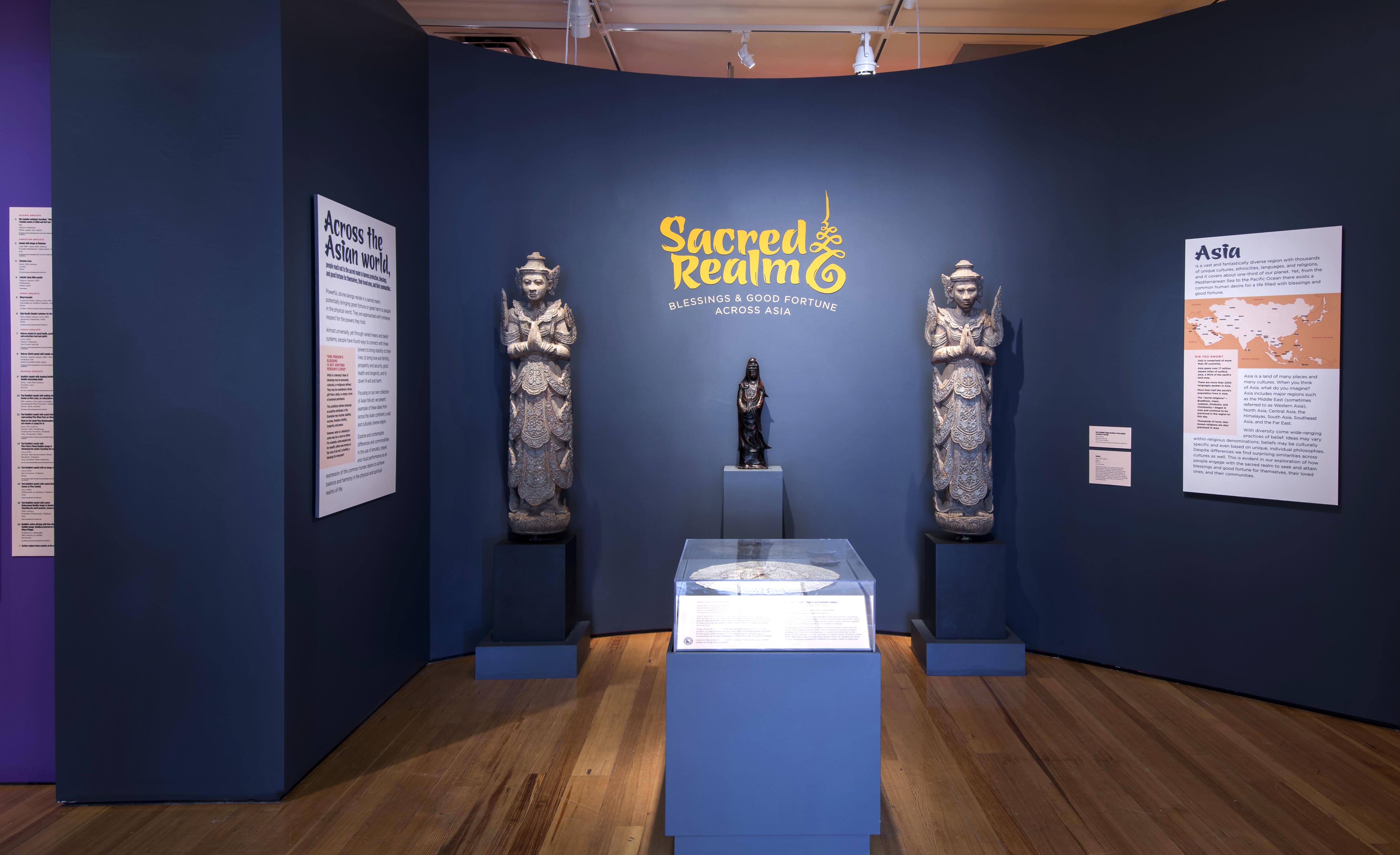 Entrance to the exhibition Sacred Realm: Blessings and Good Fortune across Asia